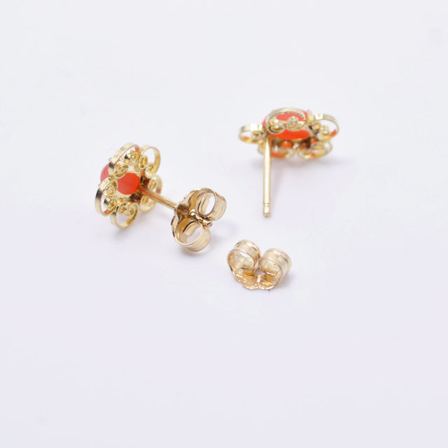 Studs de coral vintage