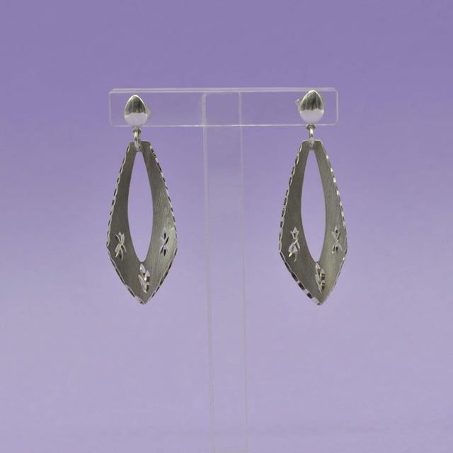 Aros de plata matte