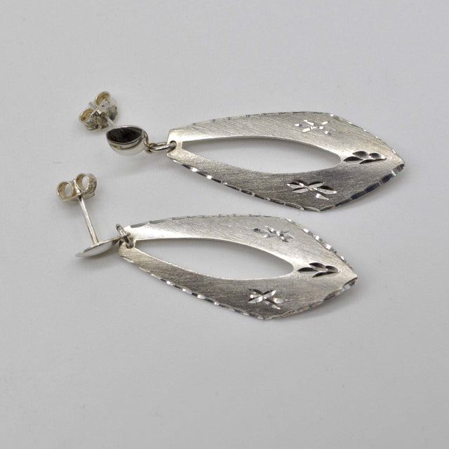 Aros de plata matte