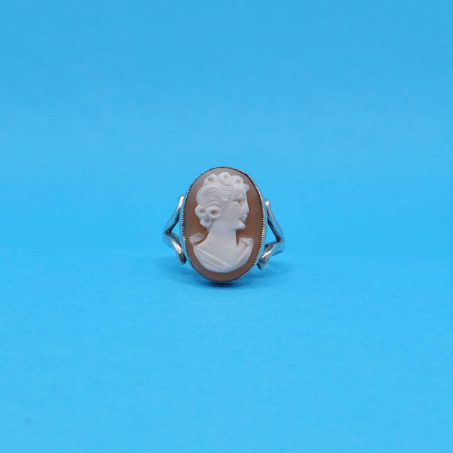 Anillo camafeo plata