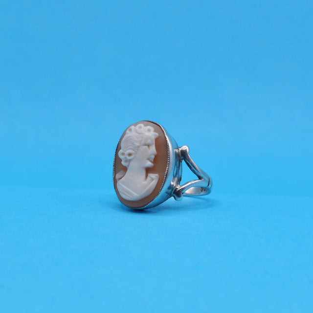 Anillo camafeo plata
