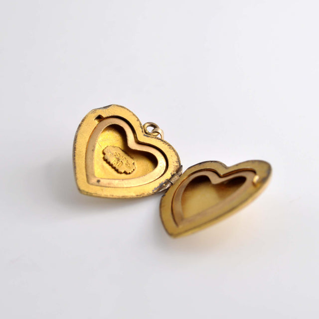 Locket floral corazón